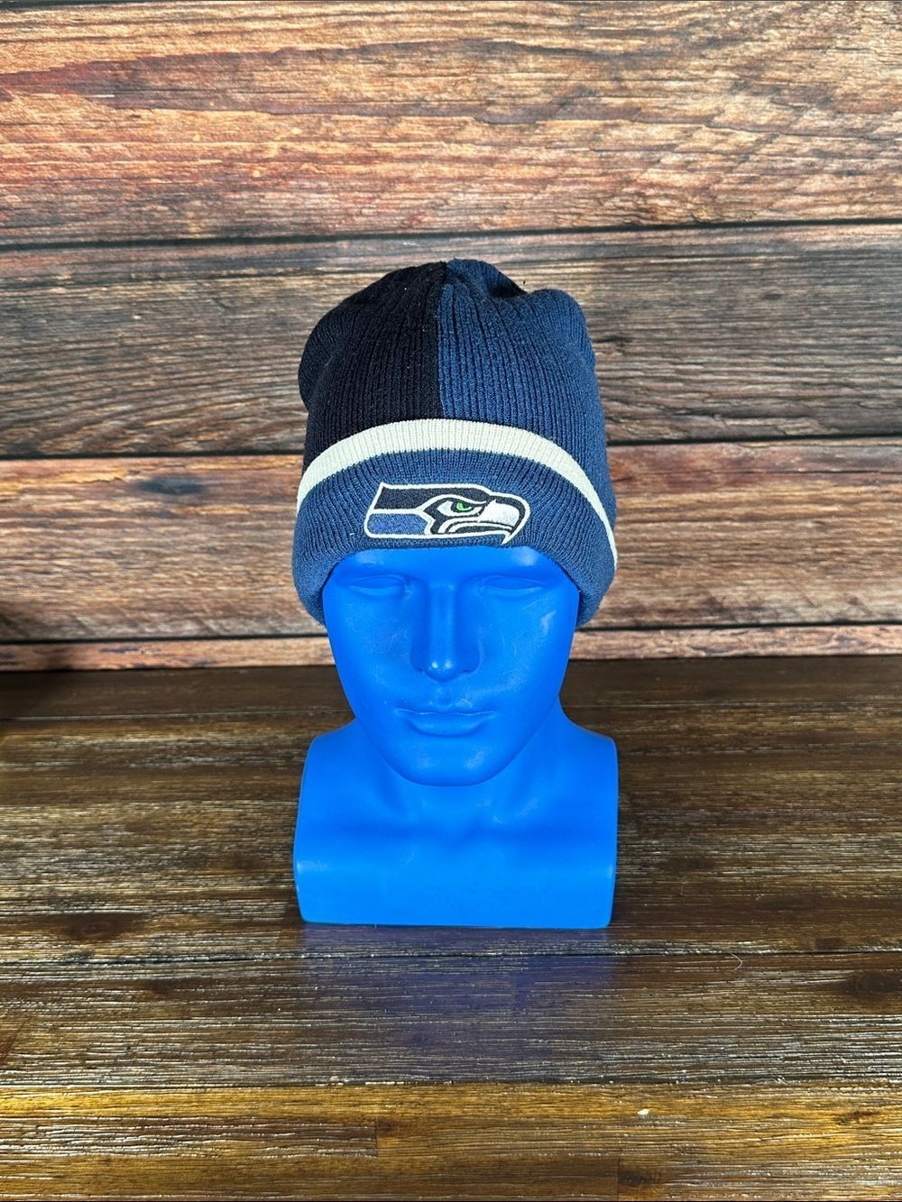 NFL Seattle Seahawks Men's Navy Blue Knit Beanie
